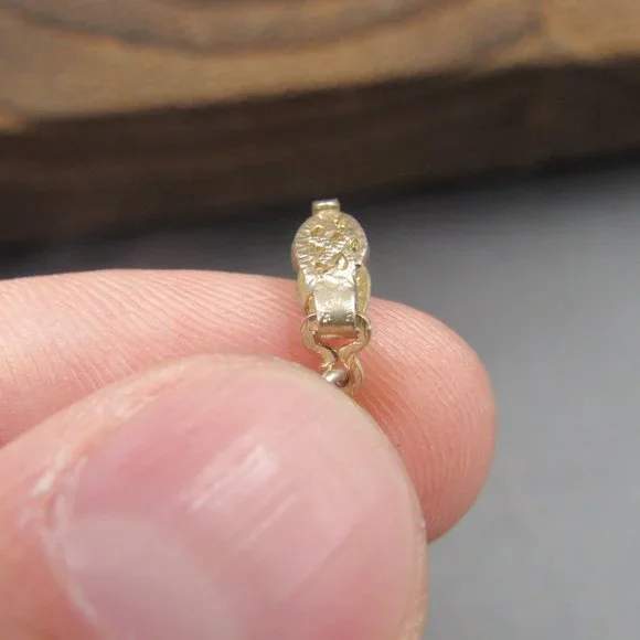 16" Sterling Silver Unique Stone Formation Pendant Necklace Vintage - Picture 5 of 7